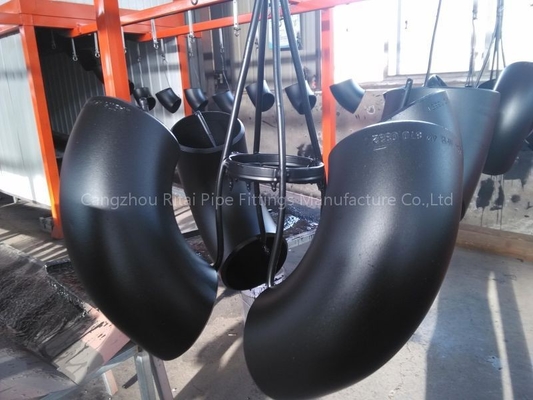 SENIOR 45 de las colocaciones de la tubería de acero de la soldadura de extremo del ANSI ASME B16.9 codo de LR de 90 grados
