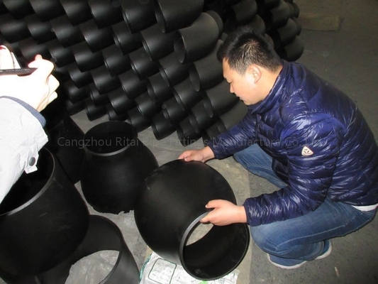 Reductor concéntrico de acero de carbono de la soldadura de extremo del ms Pipe Fitting Reducer A234WPB