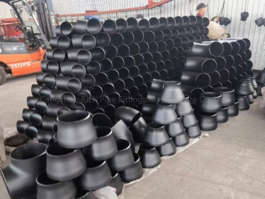 Reductor concéntrico negro de la soldadura de extremo del Ecc de las colocaciones SMLS de la soldadura del acero de carbono del ANSI Sch 10