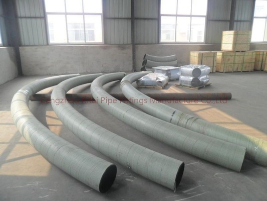 Acero de carbono de las curvas de tubo de A420 WPL6 3D 180 30 45 60 carbono soldado con autógena extremo de 90 grados