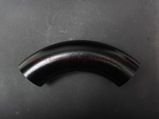 Acero de carbono de las curvas de tubo de A420 WPL6 3D 180 30 45 60 carbono soldado con autógena extremo de 90 grados