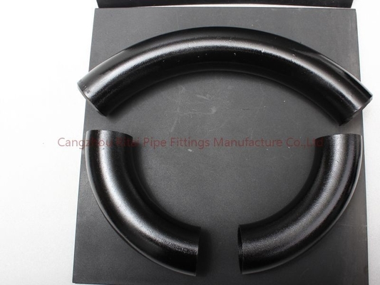 Acero de carbono de las curvas de tubo de A420 WPL6 3D 180 30 45 60 carbono soldado con autógena extremo de 90 grados