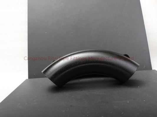 Curvas de tubo de A53Gr.B LR 3D 22,5 45 90 negro de 120 grados para el petróleo