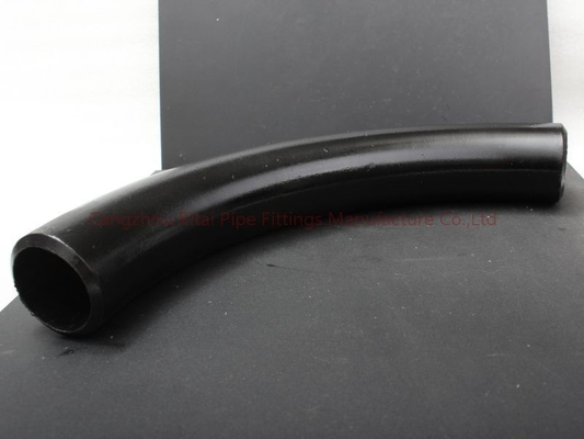 Acero de carbono de las curvas de tubo de A420 WPL6 3D 180 30 45 60 carbono soldado con autógena extremo de 90 grados