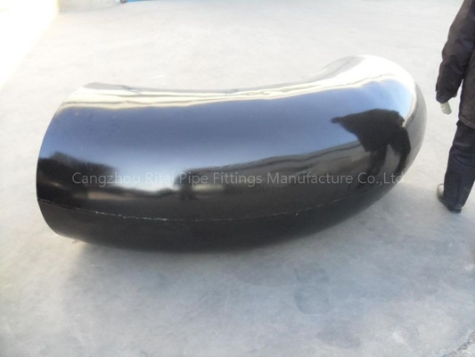 Instalaciones de tuberías soldadas con autógena de acero del diámetro grande del codo JIS B2220 XXS del negro de MSS SP44 48&quot; STD