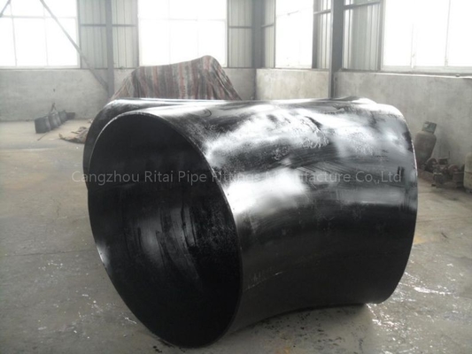Instalaciones de tuberías soldadas con autógena de acero del diámetro grande del codo JIS B2220 XXS del negro de MSS SP44 48&quot; STD