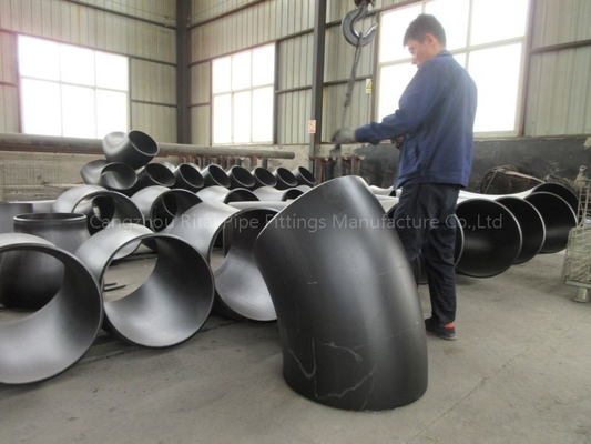 El tubo grande 1200 de ASTM NOTA codea el radio corto acero de carbono del diámetro grande de BW de 45 grados