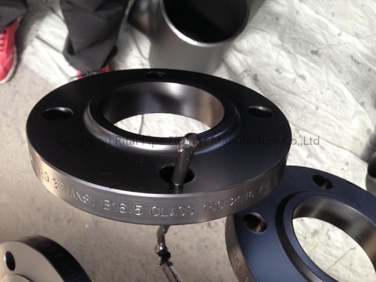 Reborde pintado de acero de soldadura ASME B16.36 del orificio de carbono del reborde SCH 40 del cuello de JIS