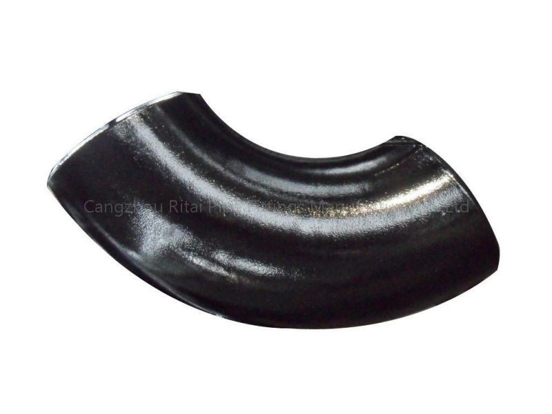 Grado de acero 6 Sch 40 de las instalaciones de tuberías de la soldadura de extremo de carbono A420 WPI B16.9 45 codo de 90 grados