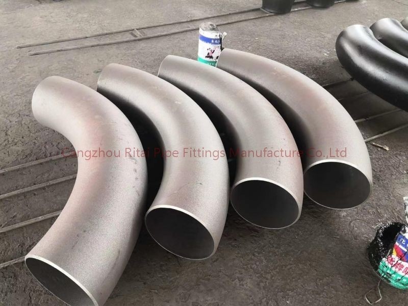 Colocaciones de tubo de acero de ASME B16.28 2.o 5D 6D 8D 9D 10D 4 pulgadas curva de 90 grados