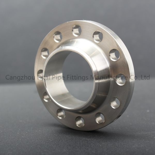 Reborde forjado de acero de soldadura de carbono del reborde del cuello del ANSI B16.5 del dinar para la instalación de tuberías